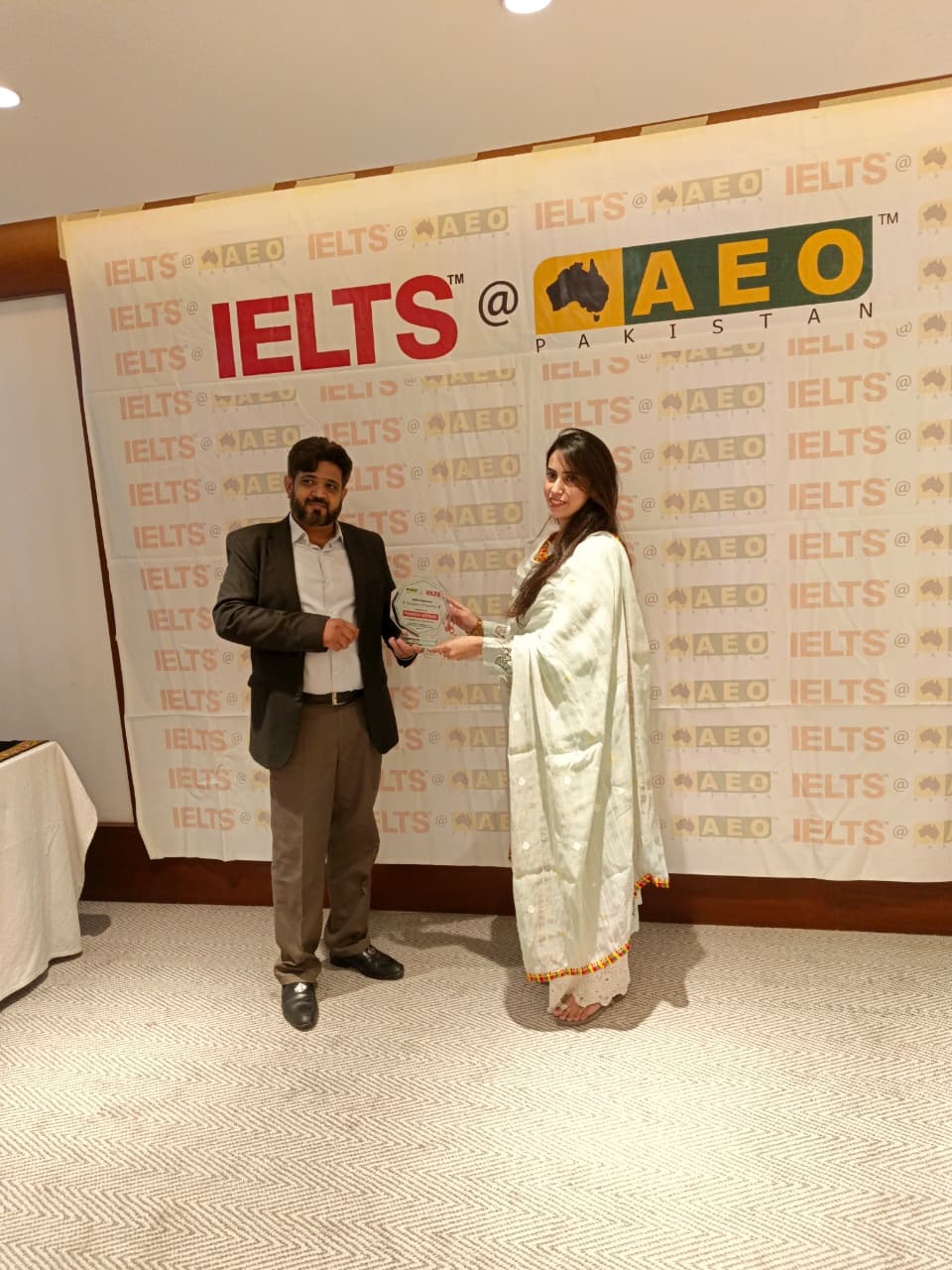 IELTS at AEO Pakistan Excellence Award