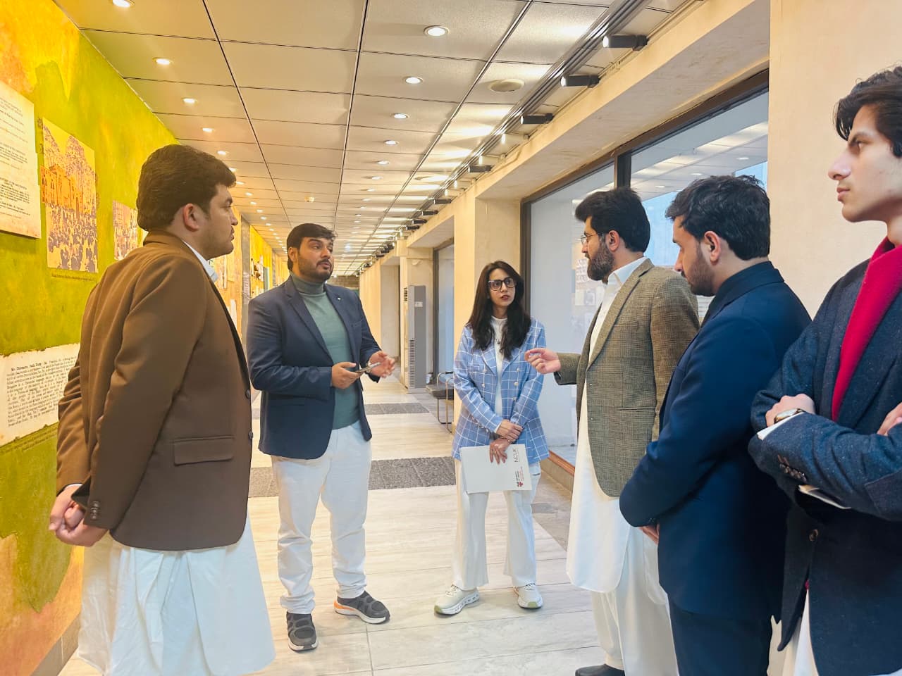 Campus walk-through UK study tour